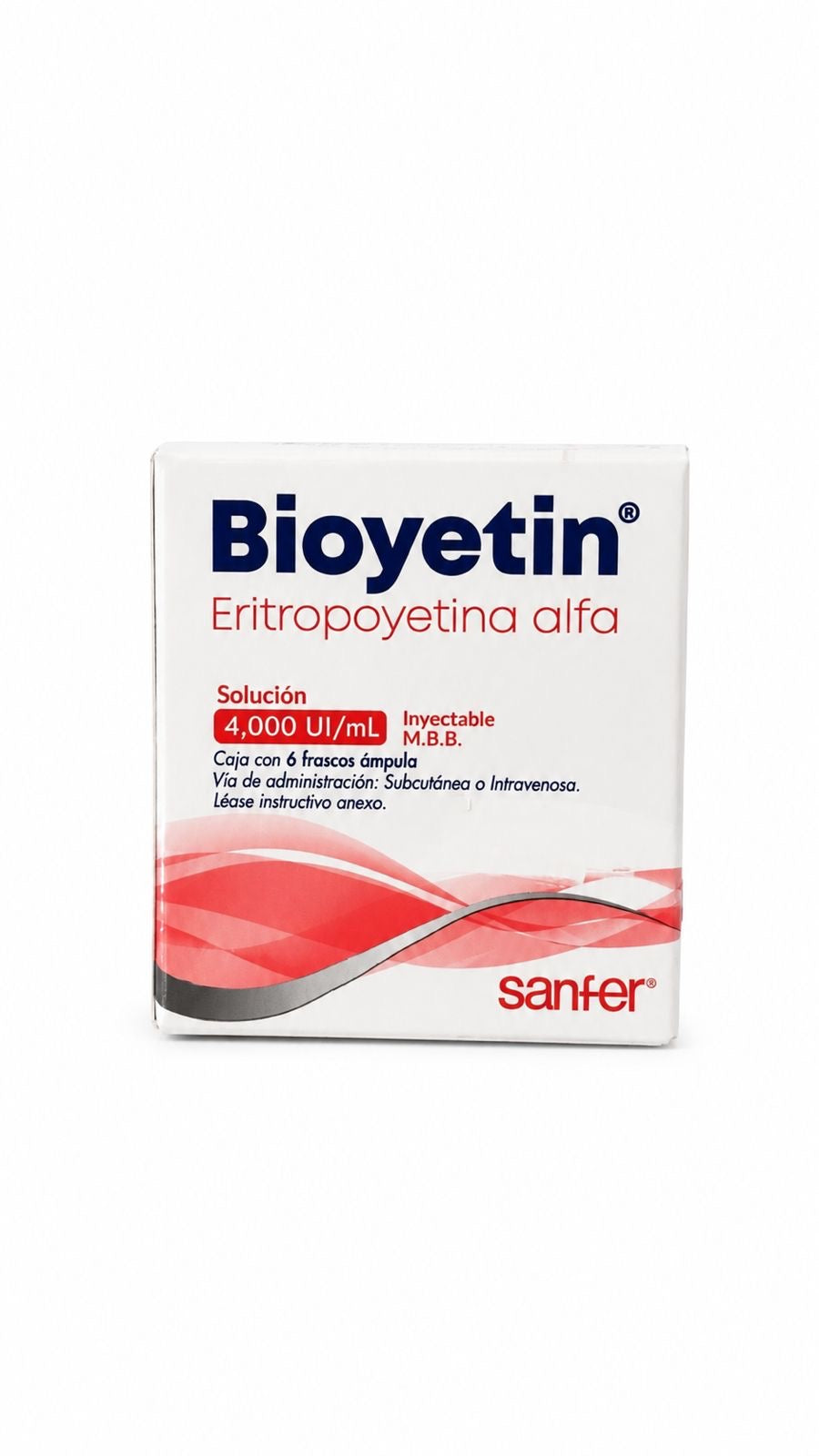 Bioyetin Eritropoyetina Alfa Solución Inyectable 4000 UI